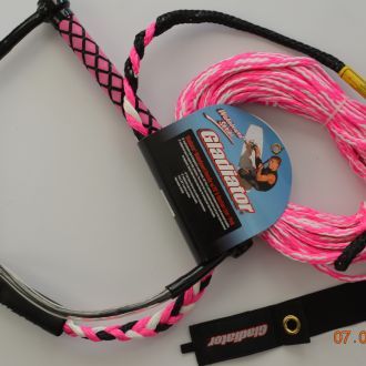 Tow rope for water skiing wakeboard GLADIATOR Pink