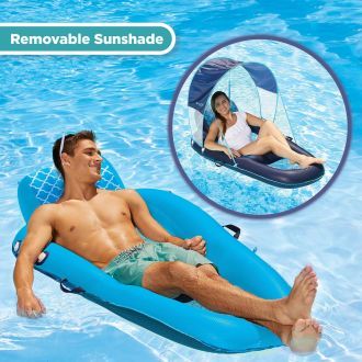 Materac dmuchany leżak do wody basenu Ultimate Sunshade Recliner