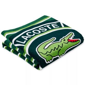Ręcznik plażowy LACOSTE Logo Golf Striped